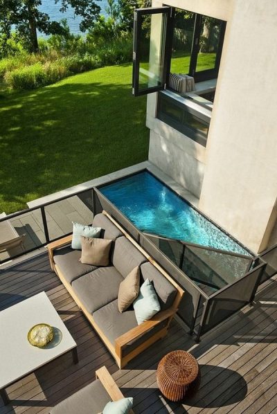 14 Piscinas Pequeñas De Obra. Ideas De Piscinas Para Patios Pequeños.