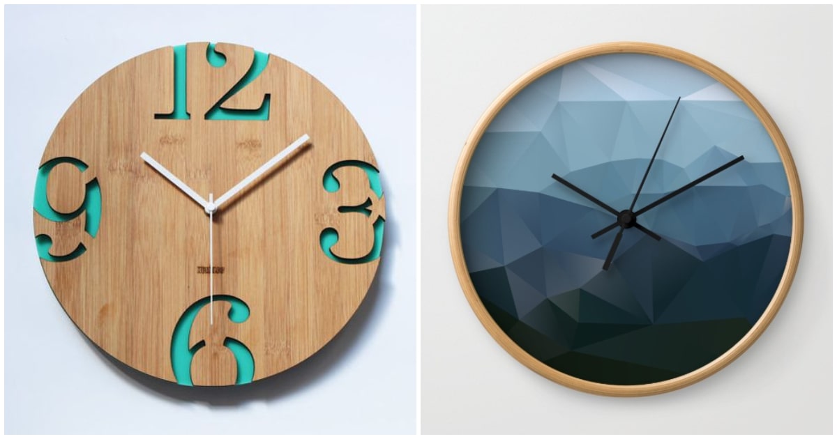 Relojes pintados en online madera