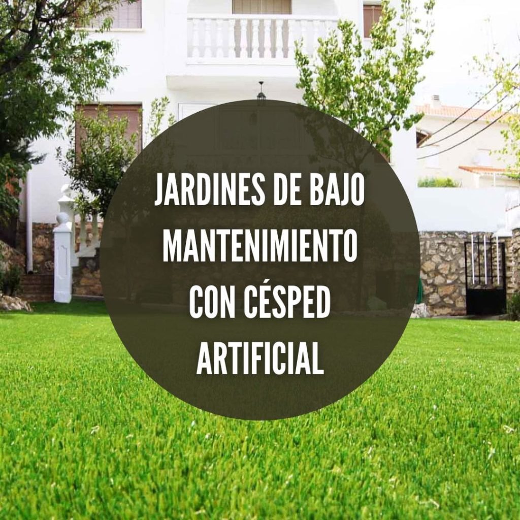 Jardines de bajo mantenimiento con césped artificial